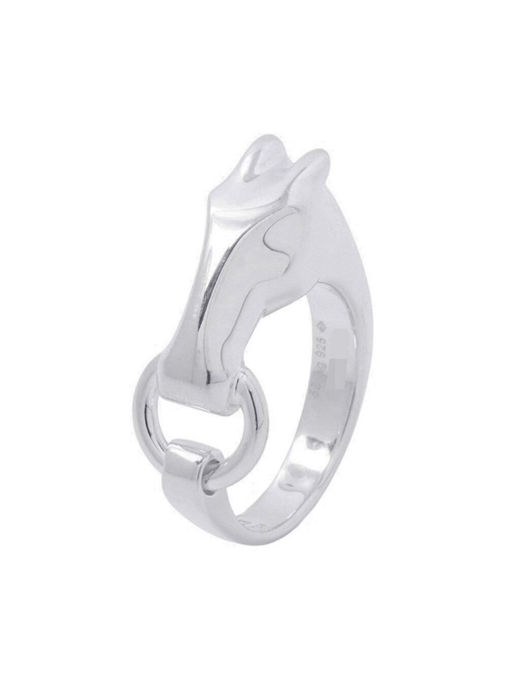 Hermes Ring Gallop Silver